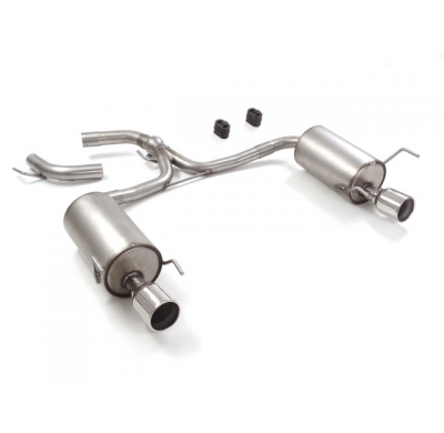 Escape Trasero Doble Acero Inox Salidas Redondas 102 Mm - Modificación Del Parachoques Original
  Alfa Romeo 159 1.9jts (118