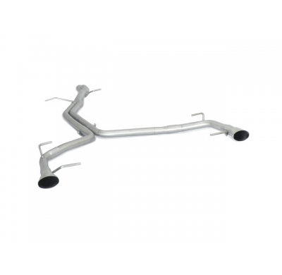 Tramo Intermedio Acero Inox + Tramos Traseros Grupo N Doble Acero Inox Salidas Ovalada 135x82 Mm
  Audi A5 (Typ 8t) 2007>>2016 C