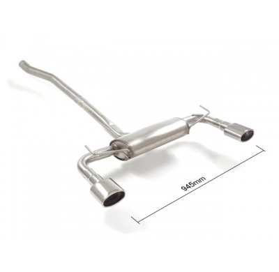 Escape Trasero Acero Inox Con Salida Ovalada 115x70 Mm  
 Paragolpes Paquete "Cross , Cross Plus".  
 Línea Con Diámetro Mej