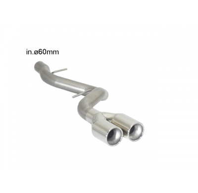 Tramos Traseros Acero Inox Salidas Redondas 2x80 Mm Asimetricas
  Bmw Serie1 E81-E82-E87-E88 E81(3porte-3doors) 123d (150kw) 200