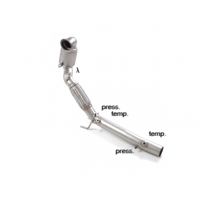 Catalizador metalico 200cpsi grupo N en acero inox con la eliminación de filtro OPF / GPF.</p>
 Línea con diámetro mejorado 76 m