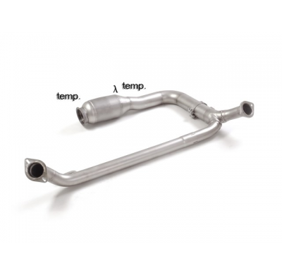Catalizador metalico 200cpsi grupo N en acero inox con la eliminación de filtro OPF / GPF. Presentes todas la conexiones de las