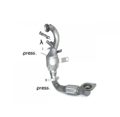 Catalizador Grupo N + Tramo Sustitución Filtro Antipartículas Acero Inox Grupo N   
 Es Necesario Reprogramar La Centralita
 For