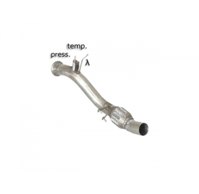 Tramo Sustitución Catalizador + Tramo Sustitución Filtro Antipartículas Acero Inox Grupo N
 Es Necesario Reprogramar La Centrali