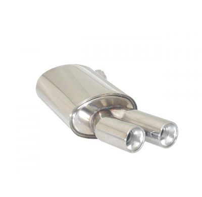 Escape Trasero Acero Inox Salidas Redondas 2x80 Mm Asimetricas - Paragolpes Paquete "M-Sport"
  Bmw Serie3 E90-E91-E92-E93 E