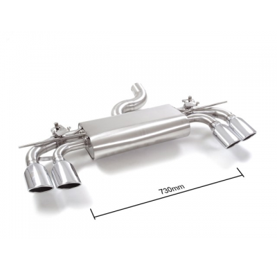 Escape Trasero Doble Acero Inox Salidas Ovaladas 2 / 108x70 Mm
 Con Valvulas Integradas.Las Válvulas Son Accionadas Mediante