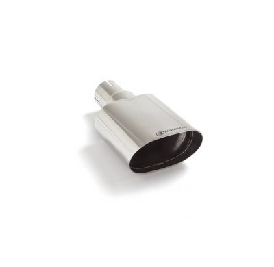 Cola ovalada 128x80 mm Sport Line en acero inox</p>
 con tubo de entrada 50,5 mm</p>
 largura 225 mm
 - Universal Colas de escap
