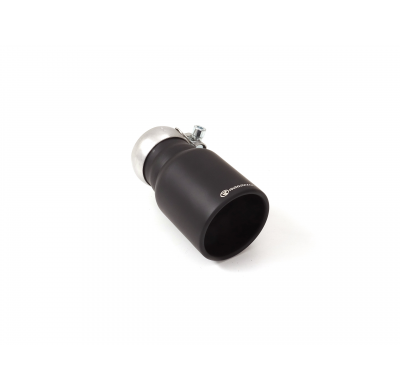 Cola redonda 90 mm Black en acero inox</p>
 con tubo de entrada 60,5 mm </p>
 largura 160 mm</p>
 - Universal Colas de escape RO