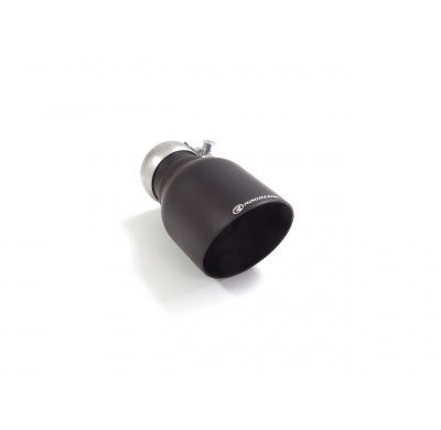Cola redonda 108 mm Black en acero inox</p>
 con tubo de entrada 60,5 mm </p>
 largura 190 mm
 - Universal Colas de escape RO.10
