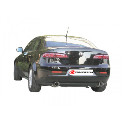 Escape Trasero Doble Acero Inox Salidas Redondas 102 Mm
  Alfa Romeo 159 2.4jtdm 20v (147/154kw) + Sportwagon 09/2005>>2011