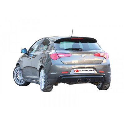 Escape Trasero Acero Inox Salidas Redondas Centrales 2x102 Mm Sport Line - Modificación Del Parachoques Original - Añadido T