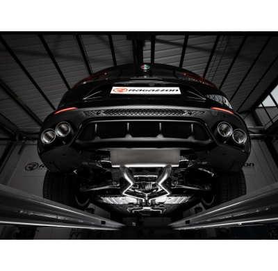 Escape Trasero Doble Acero Inox Salidas Redondas 2 / 102 Mm Sport Line
 Con Valvulas De Depresión.
 Línea Con Diámetro Mejor