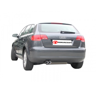 Escape Trasero Acero Inox Salidas Redondas 2x80 Mm Asimetricas
  Audi A3 (Typ 8p) 2003>>2013 A3 Sportback 1.6i (75kw) - 1.6
