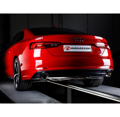 Escape Trasero Doble Acero Inox Salidas Redondas 102 Mm Sport Line  
 Línea Con Diámetro Mejorado 70 Mm
 Audi A5 (Typ F5) 20