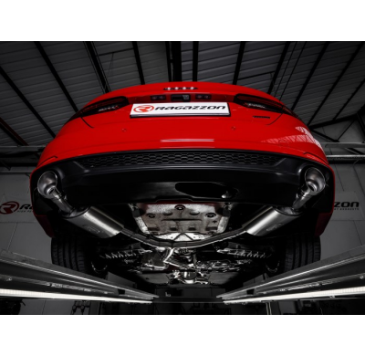 Escape Trasero Doble Acero Inox Salidas Redondas 102 Mm Sport Line  
 Línea Con Diámetro Mejorado 70 Mm
 Audi A5 (Typ F5) 20