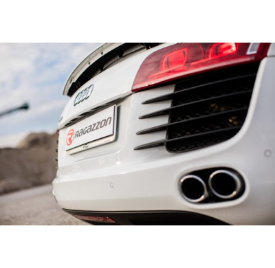 Escape Trasero Acero Inox Grupo N
 Con Valvulas De Depresión.
 Audi R8 (Typ 42) 2006>>2015 Roadster 4.2fsi V8 Quattro (316kw