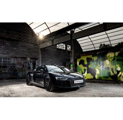 Escape Trasero Acero Inox Grupo N
 Con Valvulas De Depresión.
 Audi R8 (Typ 4s) 2015>> 5.2fsi V10 Quattro Plus (449kw) 2015>