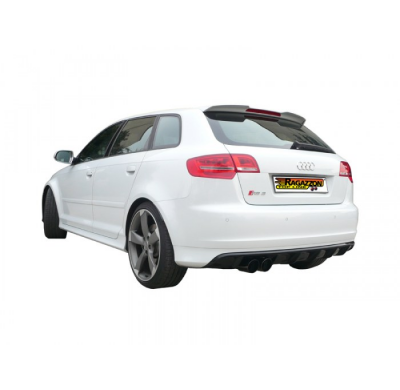 Escape Trasero Acero Inox Salidas Redondas 2x90 Mm Sport Line Asimetricas 
  Audi Rs3 (Typ 8p) 2011>>2012 Rs3 Sportback Quat