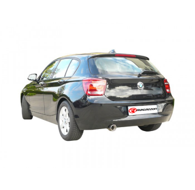 Tramos Traseros Grupo N Dobles Acero Inox Con Salidaa Redonda 90 Mm - Modificación Del Parachoques Original
  Bmw Serie1 F20/F21