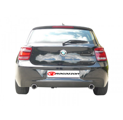 Tramos Traseros Grupo N Dobles Acero Inox Con Salidaa Redonda 90 Mm - Modificación Del Parachoques Original
  Bmw Serie1 F20/F21