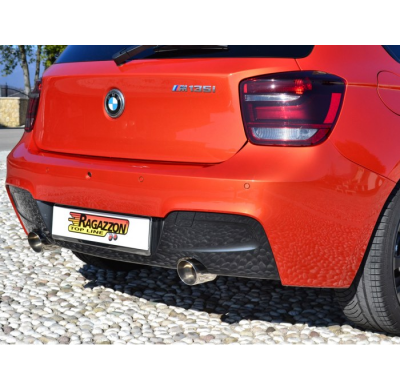 Escape Trasero Doble Acero Inox Salidas Redondas 90 Mm Sport Line - Paragolpes Paquete M-Sport
  Bmw Serie1 F20/F21 F21 M135