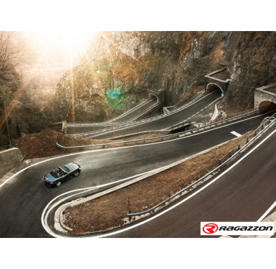 Escape Trasero Doble Acero Inox Salidas Redondas 2x70 Mm Asimetricas 
 Línea Con Diámetro Mejorado 60 Mm 
 Fiat 124 Spider 2