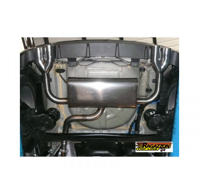 Escape Trasero Doble Acero Inox Salidas Redondas 2x70 Mm Asimetricas - Modificación Del Parachoques Original
  Fiat 500 (Typ