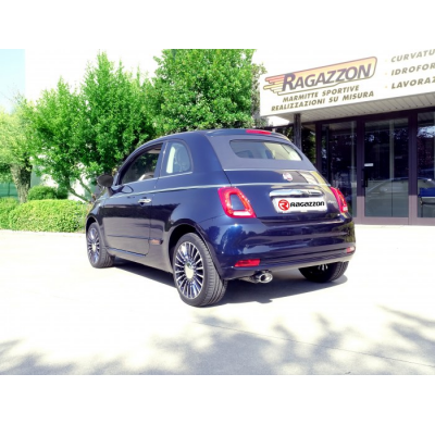 Escape Trasero Acero Inox Con Salida Ovalada 115x70 Mm  
  Fiat 500 (Typ312) 2007>> Riva 1.3mjt (70kw) 2016>> Ragazzon