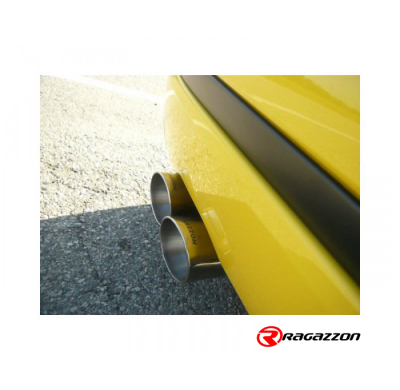 Escape Trasero Doble Acero Inox Salidas Redondas 2x70 Mm Sport Line Asimetricas - Modificación Del Parachoques Original
  Fi