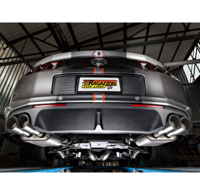 Escape Trasero Doble Acero Inox Salidas Redondas 90 Mm Carbon Shot
  Ford Mustang Mk5 2004>>2015 5.0 V8 (307kw) 2011>> Ragaz