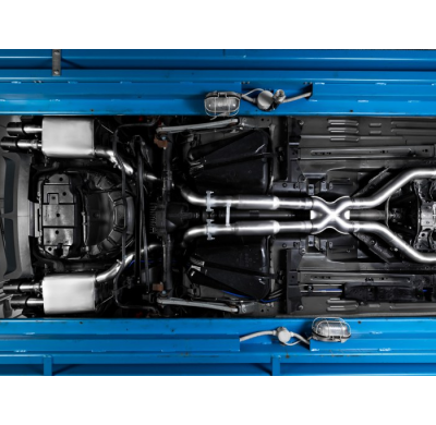 Escape Trasero Doble Acero Inox Salidas Redondas 90 Mm Carbon Shot
  Ford Mustang Mk5 2004>>2015 5.0 V8 (307kw) 2011>> Ragaz