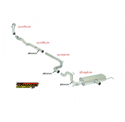 Tramo Supresor Segundo Catalizador Grupo N Acero Inox
  Opel Corsa D 1.6 Turbo Opc 141kw (Typ Ft11) 2010>> Ragazzon