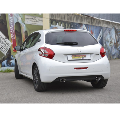 Escape Trasero Acero Inox Con Salida Ovalada 115x70 Mm
  Peugeot 208 1.4vti (70kw) 2012>> Ragazzon