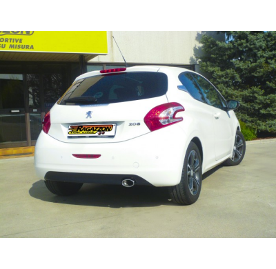 Escape Trasero Acero Inox Con Salida Redonda 90 Mm
  Peugeot 208 1.6vti (88kw) 2012>> Ragazzon
