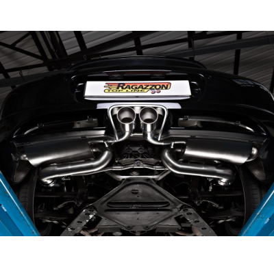 Tramo Sustitución Catalizador Grupo N Acero Inox Izquierda-Derecha + Escape Trasero Doble Acero Inox Salidas Centrales Redon