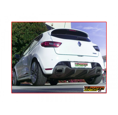 Silencioso Trasero Dobles Acero Inox Para Codas Estéticas Originales
  Renault Clio Mk4 2012>>2019 Rs 1.6 Turbo (147kw) 2013>> R