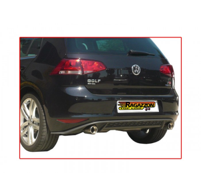 Silencioso Trasero Acero Inox Con Salida Ovalada 135x90 Mm
  Volkswagen Golf Mk7 1.4tsi (103kw) 2012>>2014 Ragazzon