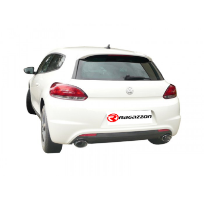 Escape Trasero Doble Acero Inox Salidas Ovaladas 135x90 Mm - Añadido Trasero Modelo R
  Volkswagen Scirocco(13) 1.4tsi (118k