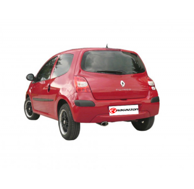 Silencioso Trasero Acero Inox Con Salida Redonda 90 Mm Sport Line
  Renault Twingo Mk2 2007>>2014 1.2 (43kw) - 1.2 16v (55kw) 06