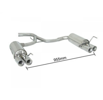 Escape Trasero Doble Acero Inox Salidas Redondas 2x80 Mm Asimetricas - Modificación Del Parachoques Original
  Alfa Romeo 15