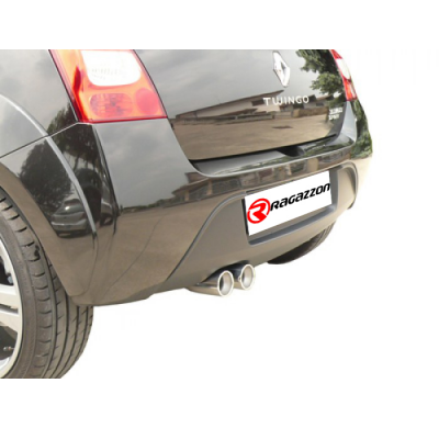 Escape Trasero Acero Inox Salidas Redondas 2x70 Mm
  Renault Twingo Mk2 2007>>2014 1.6 16v Rs (98kw) 06/2007>>2013 Ragazzon