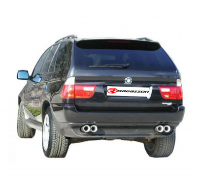 Escape Trasero Doble Acero Inox Salidas Ovaladas 128x80 Mm
  Bmw X5 (E53 / E70) 1999>>2013 E53 3.0d (135 Kw) + Restyling 200