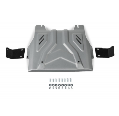 Protector Aluminio 4 mm Rival caja de transferencia Mitsubishi L200 / Triton KL 2,4D; 2,2D 2015-2019; 2019-