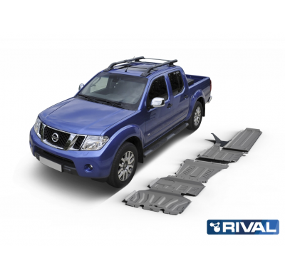 Protector Aluminio 4 Mm Rival Kit Completo C/Depósito (5 Uds.) Nissan Navara D23 2,5d; 2,3d (Incl. Euro6) 2015-2020