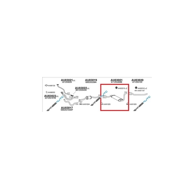 Audi 80 84-*Escape Tras (1.3/6)