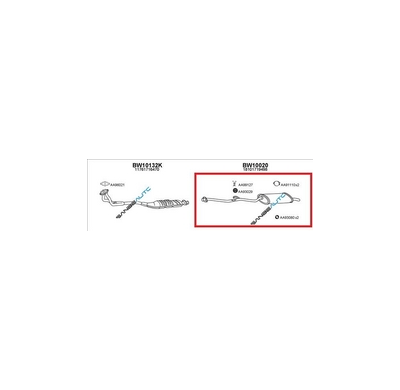 Bmw E30 Kat 88-90* Escape Tras*