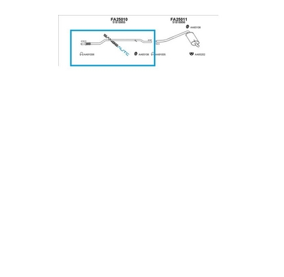 Fiat Panda 1.2i 07-*Tubo Delanter.