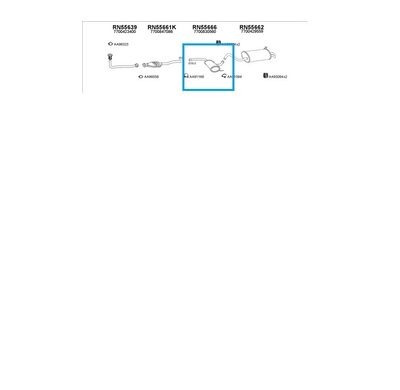 Renault Laguna 1.9d 95-01*silencioso Delanter.
