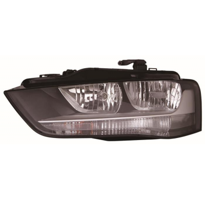 Audi A4 12-*Faro Izq Con Regulacion Electrica (Con Motor) Interior Negro H7/H7