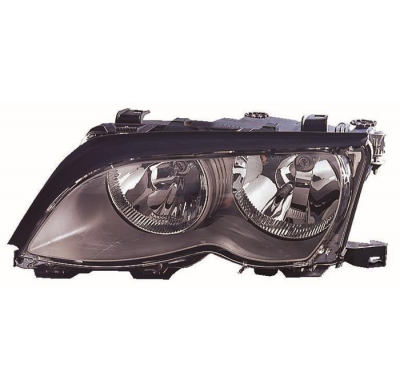 Bmw E46 01-*Faro Izq Con Regulacion (Interior Negro) (4p)